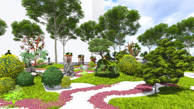 Đường hoa Nguyễn Huệ Tết 2018 được thiết kế thế nào